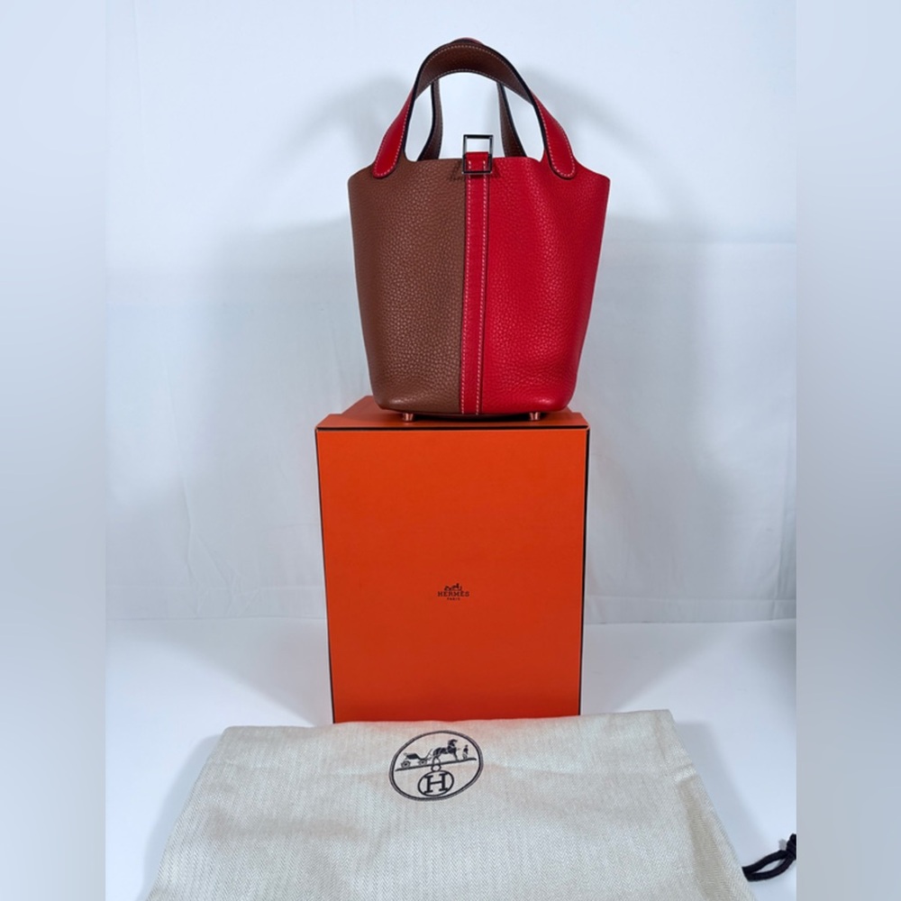 Hermes Picotin Bi Color Bucket Bag